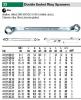 מפתח טבעת כפול , ארוך נטוי10 מעלות , DIN 897 , מידה 30X32 ממ