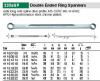 מפתח טבעת כפול ישר +15מעלות ארוך במיוחד 11/16X3/4 SPLINE
