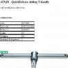 ידית "T" הינע ריבועי "3/8 * אורך 165 ממ QUICK-RELEASE.